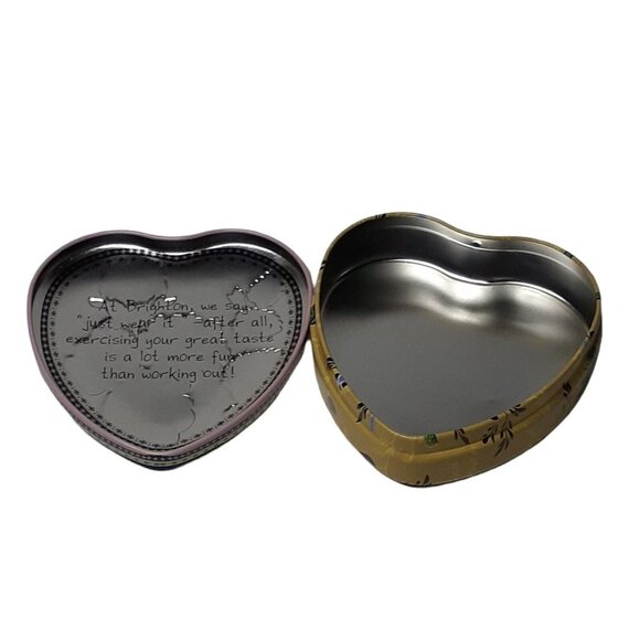 Brighton Heart Shaped Candy Tin Jewelry Packaging Gift Trinket Box 3.5"  (Empty) - Picture 5 of 9